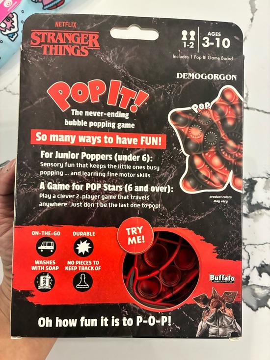 Pop It! Demogorgon Red Sensory Toy - Picture 4 of 4